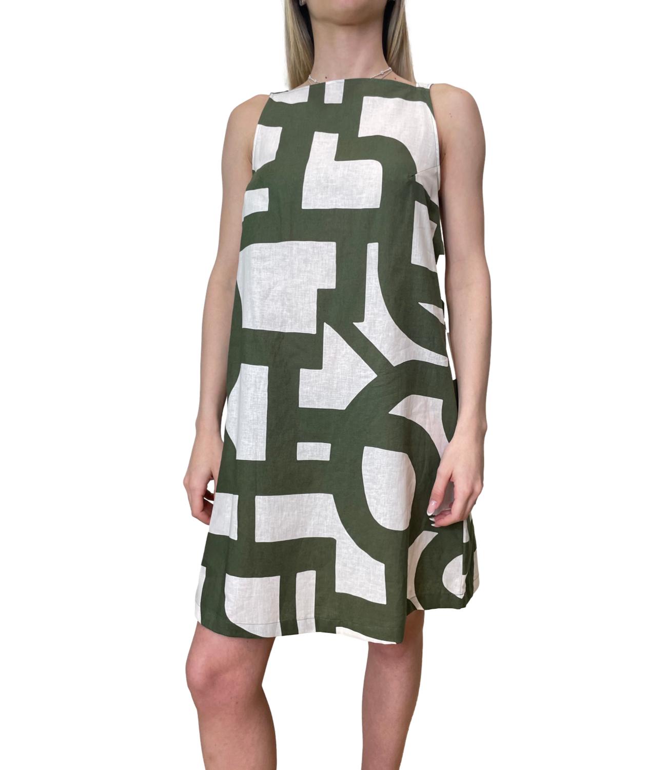 Emme Marella Abito Verde Militare da Donna