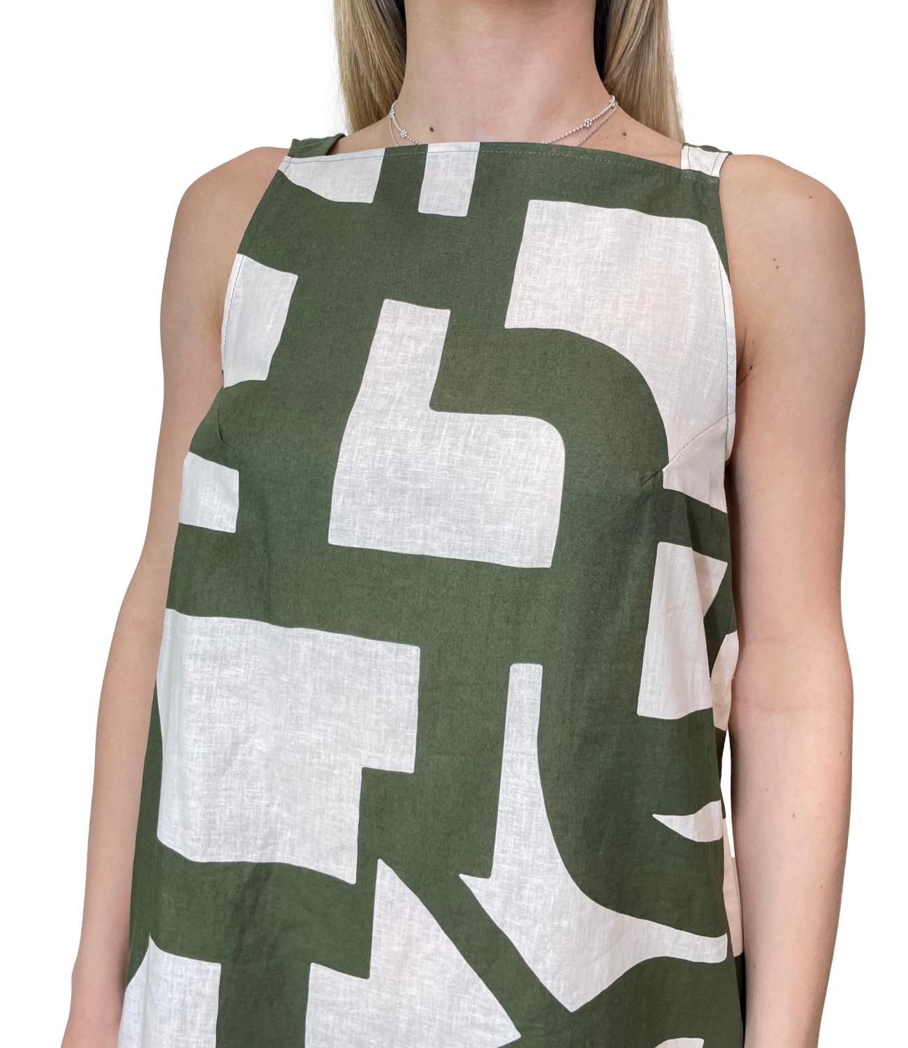 Emme Marella Abito Verde Militare da Donna