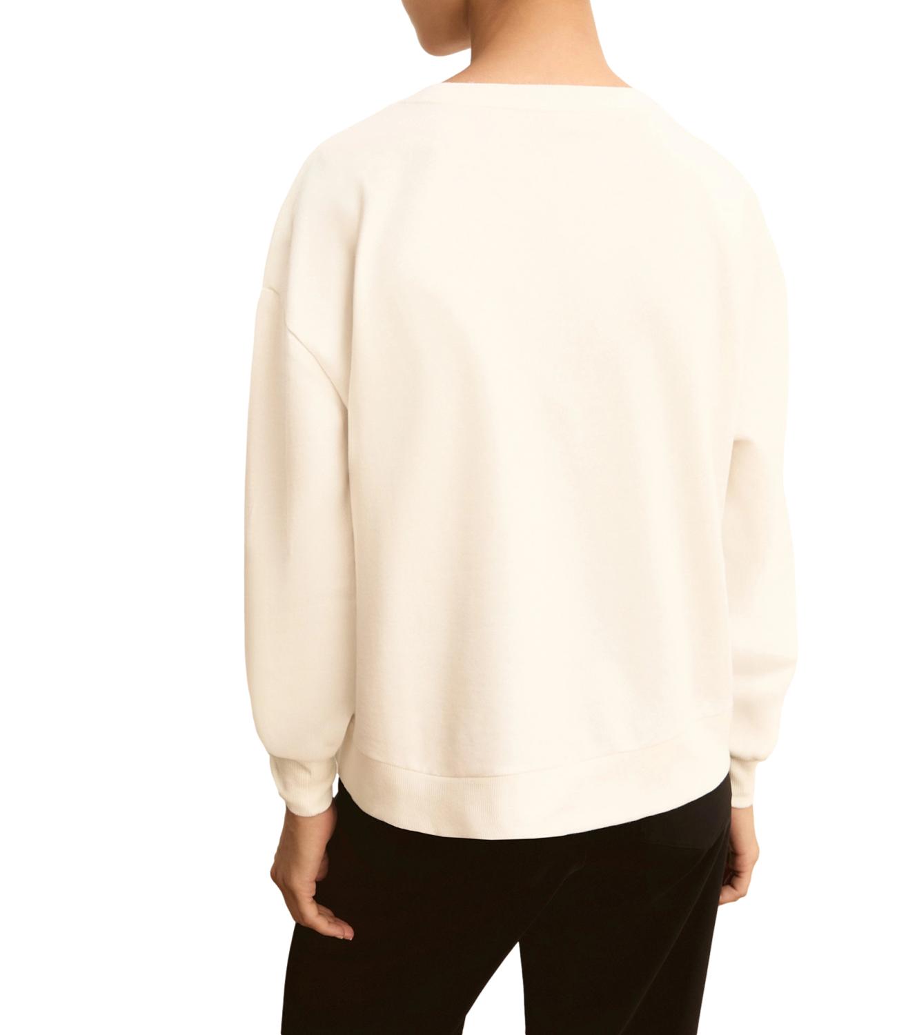 Emme Marella Felpa Emmarmony Bianco Lana Donna