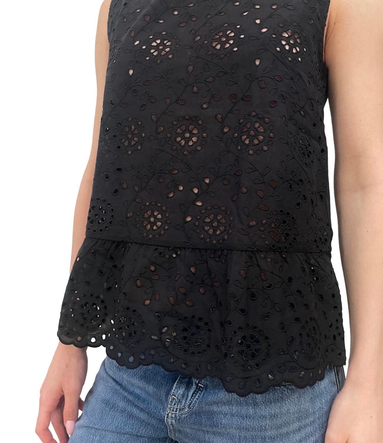 Emme Marella Top Emmpanetto Nero Donna