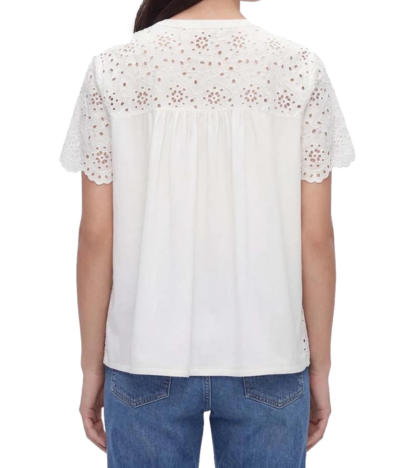 Emme Marella T-shirt Emmveletta Bianco Ottico Donna