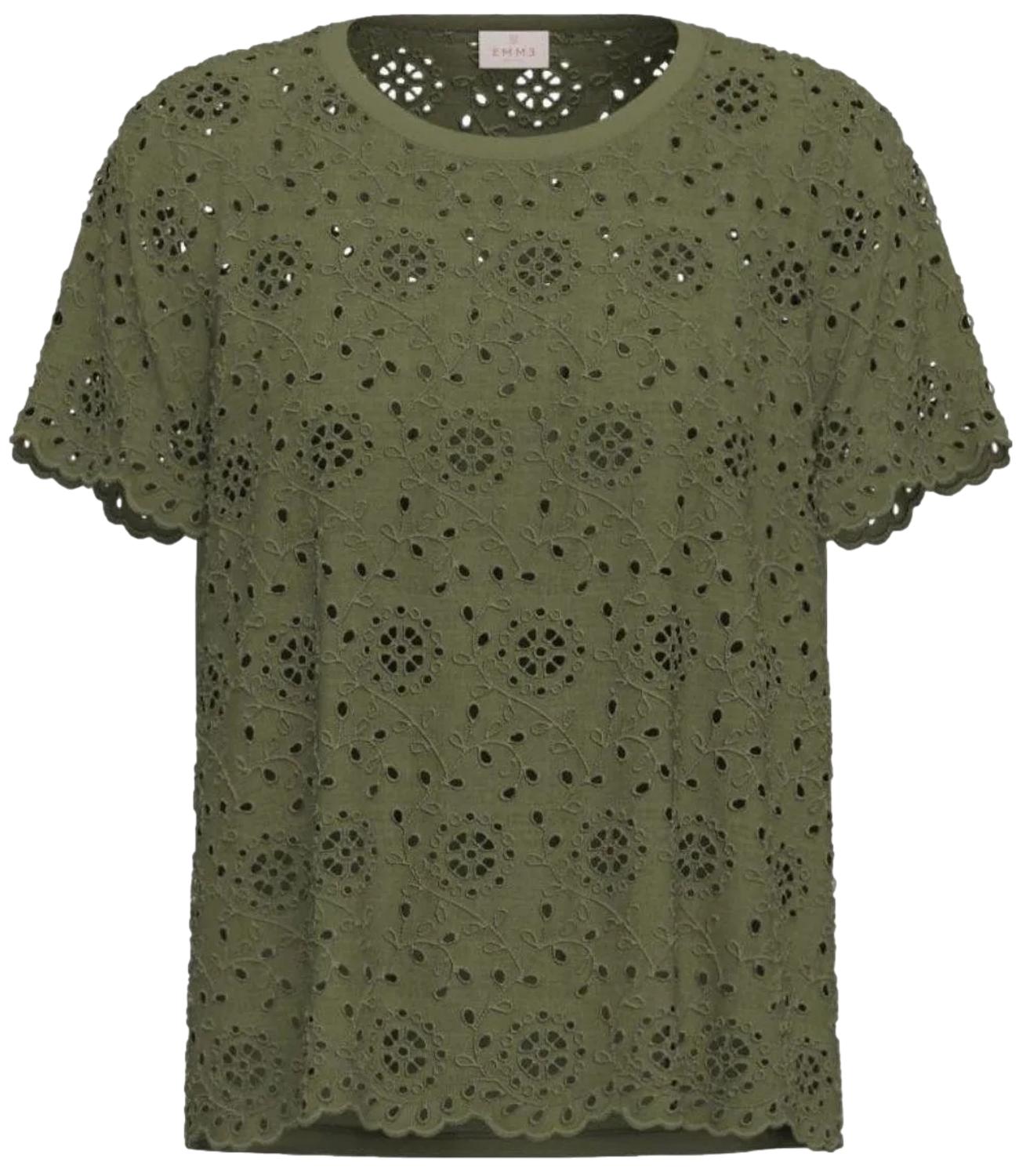 Emme Marella T-Shirt Verde Militare da Donna