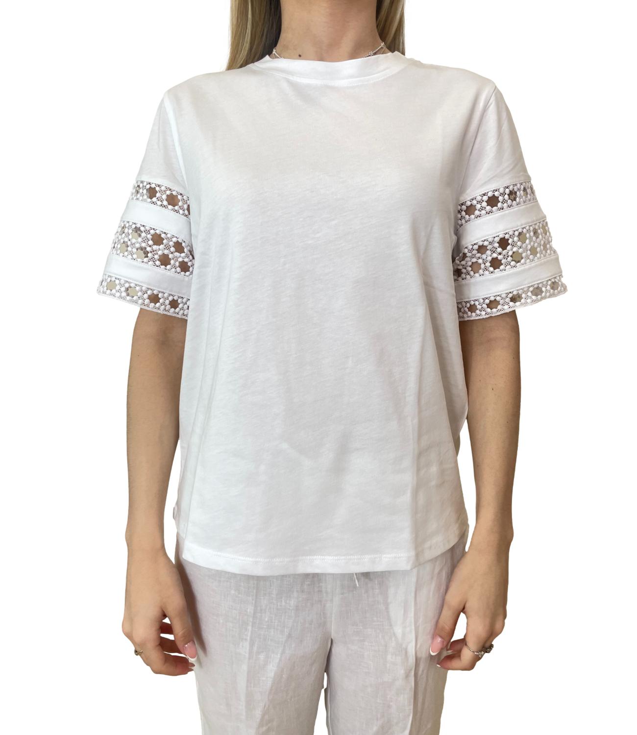 Emme Marella t-shier Emmape bianco ottico donna