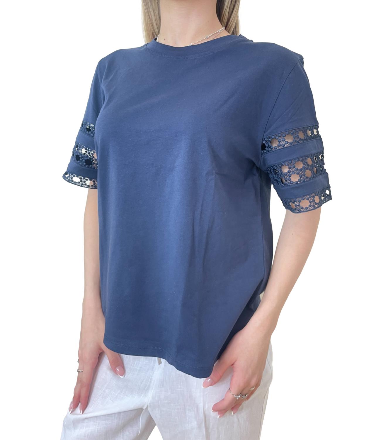 Emme Marella t-shier Emmape blu notte donna