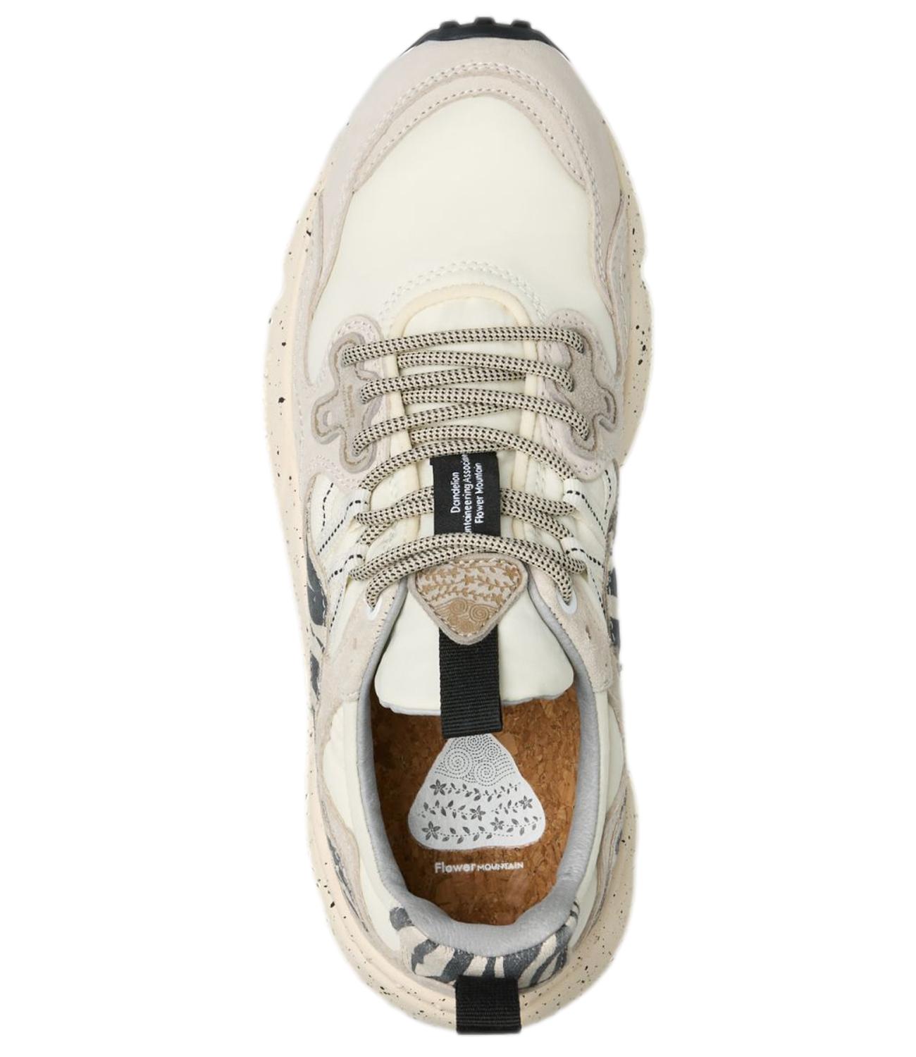 Flower Mountain Sneakers Animalier Off WhitE-Black da Donna