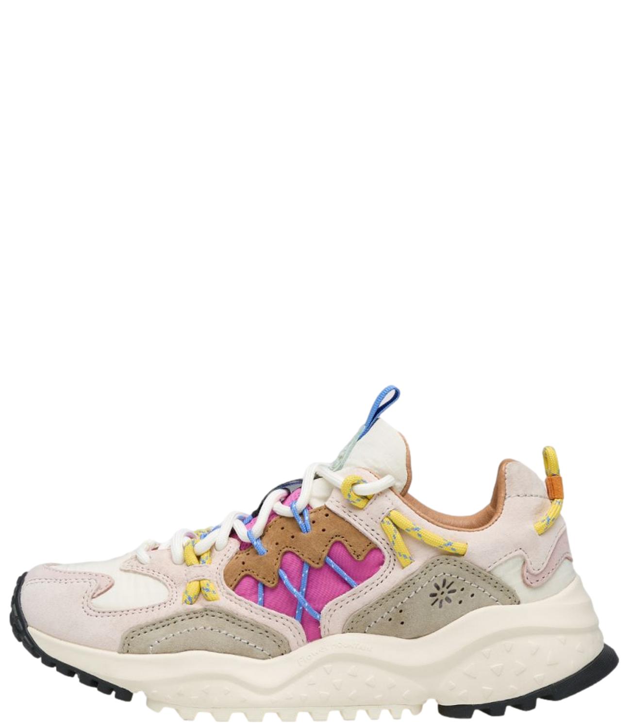 Flower Mountain Sneakers Cipria/Stone/Fuchsia Donna