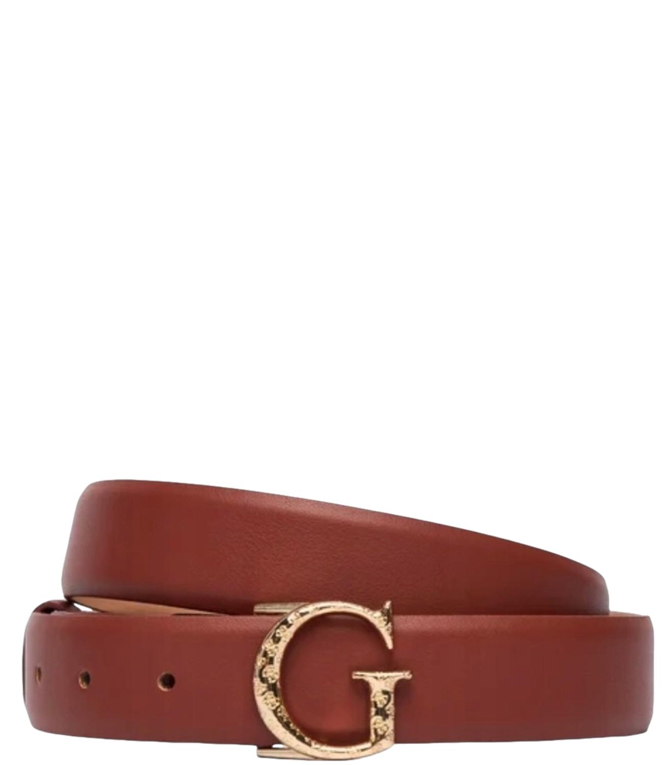 Guess Cintura Logo Cognac Donna