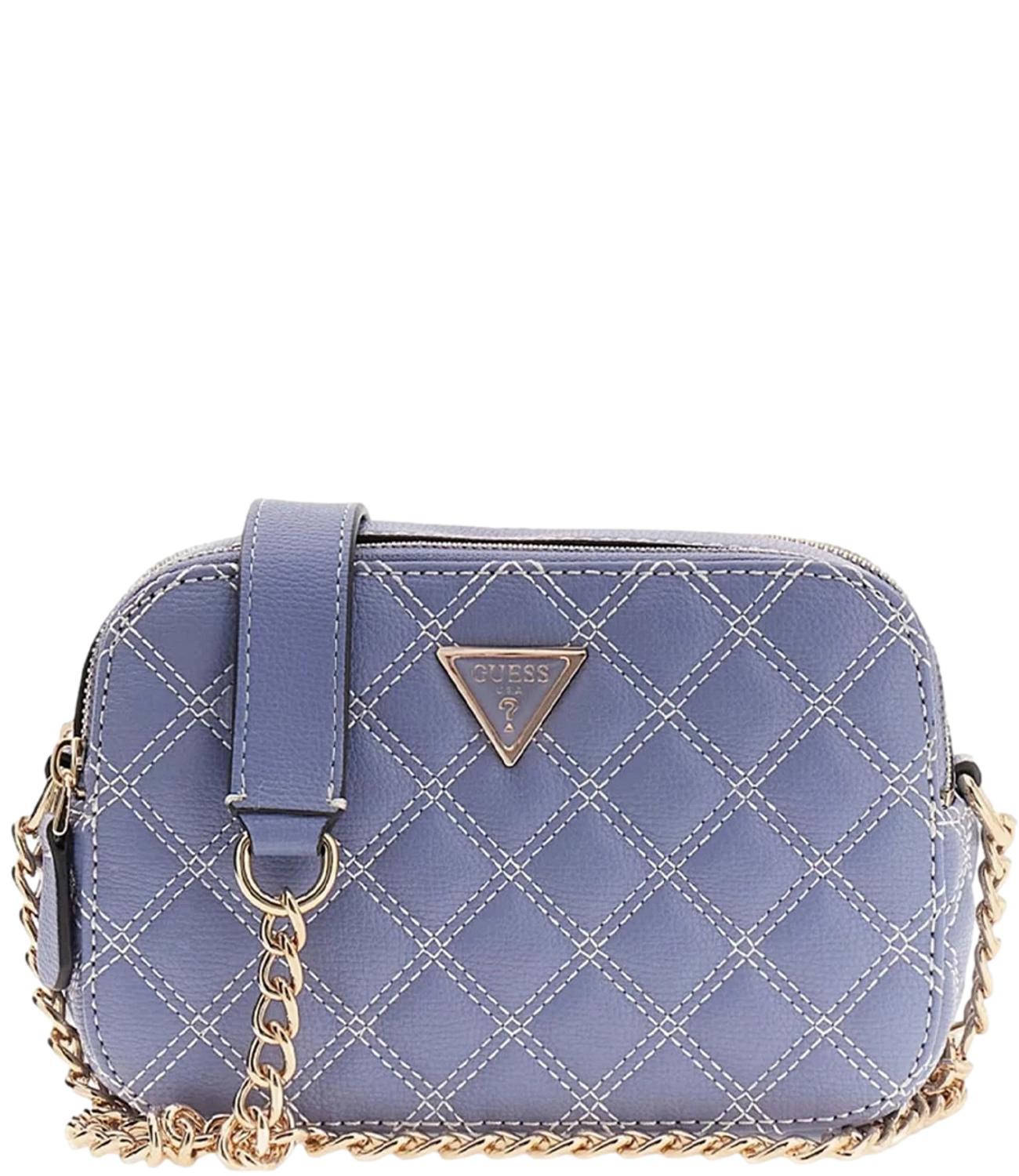 Guess Borsa Mini Tracolla Giully Grey Blue Donna