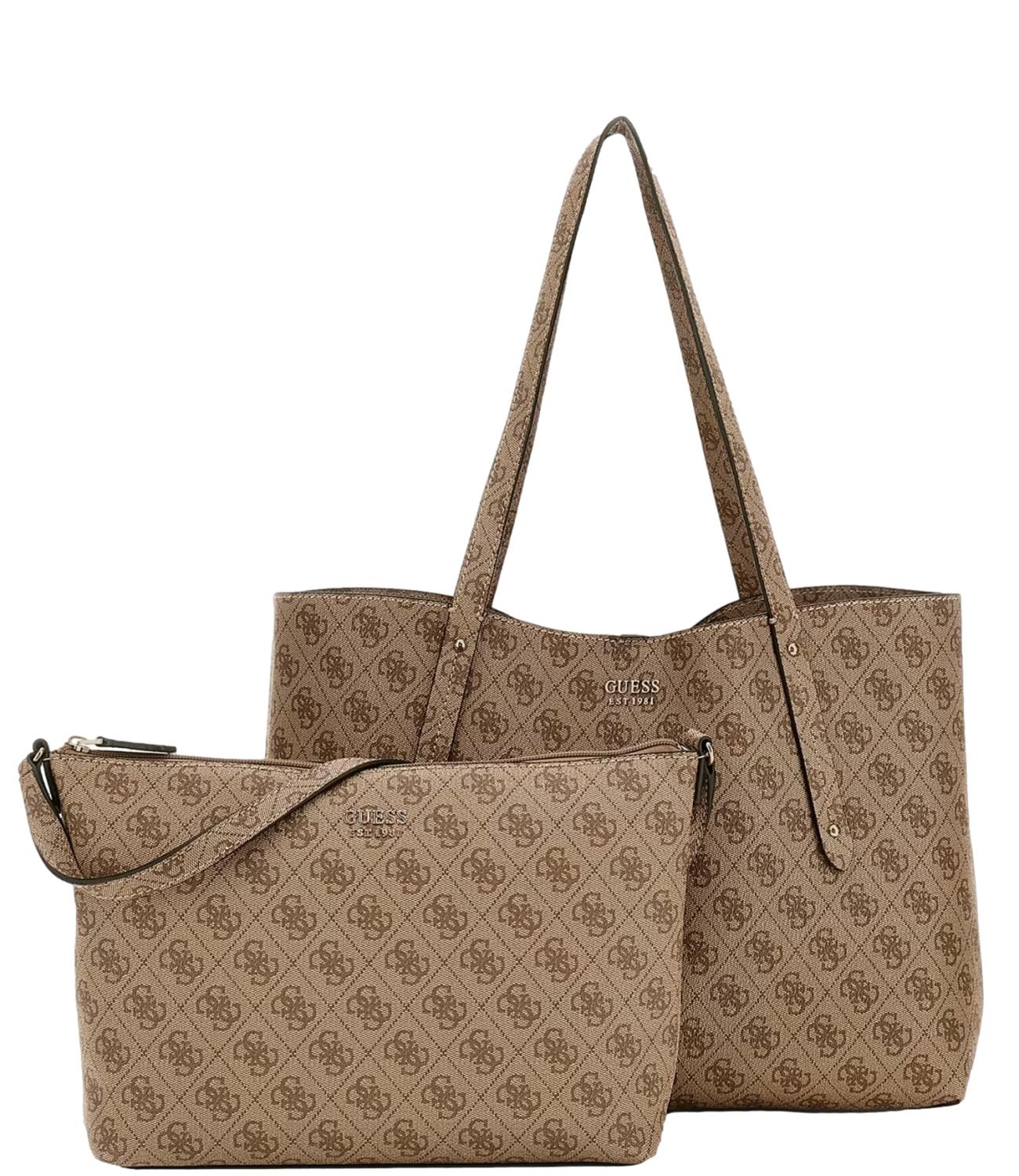 Guess Borsa Brenton Beige Donna