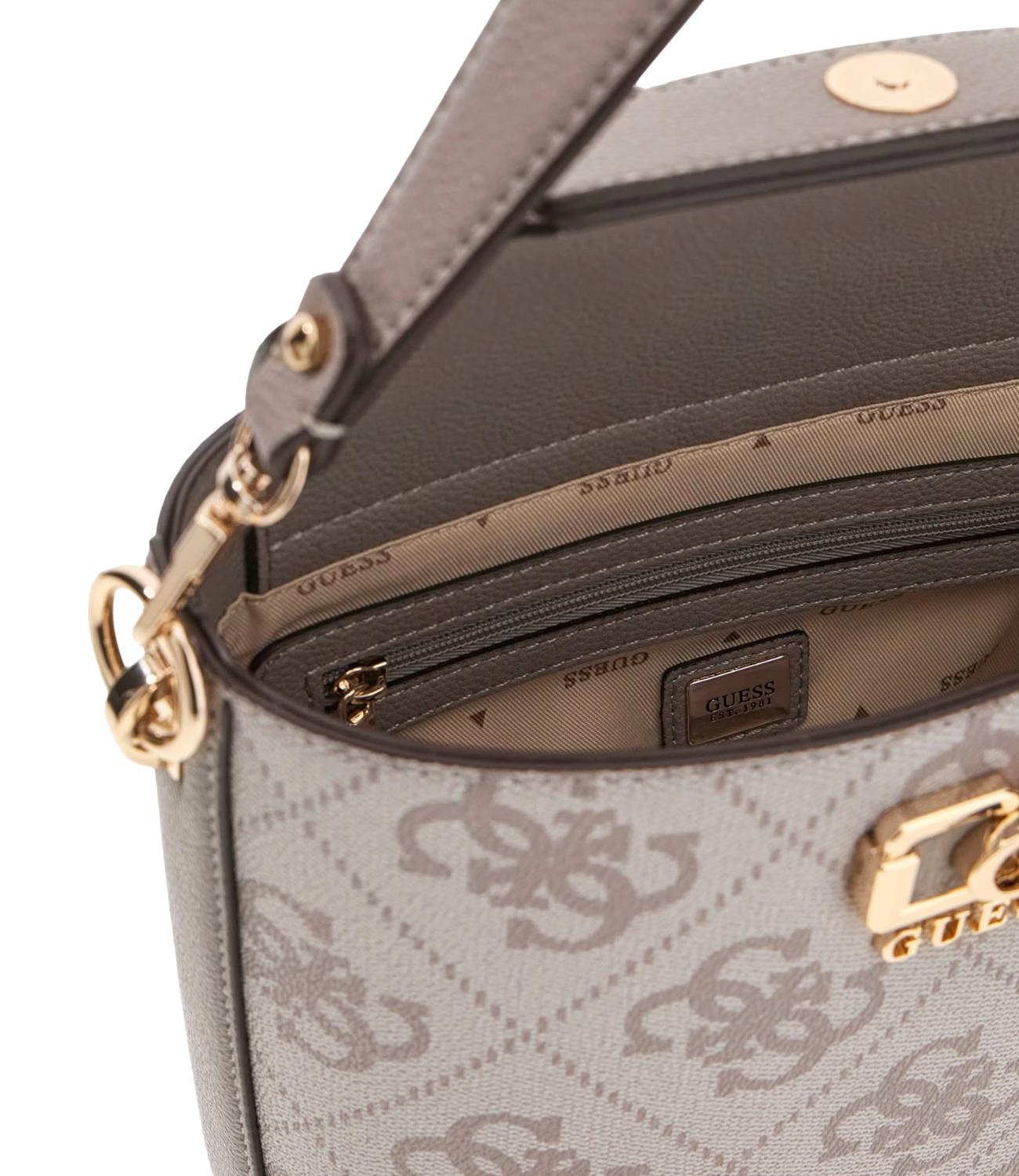 Guess Borsa Secchiello Karnilla Dark Taupe Donna