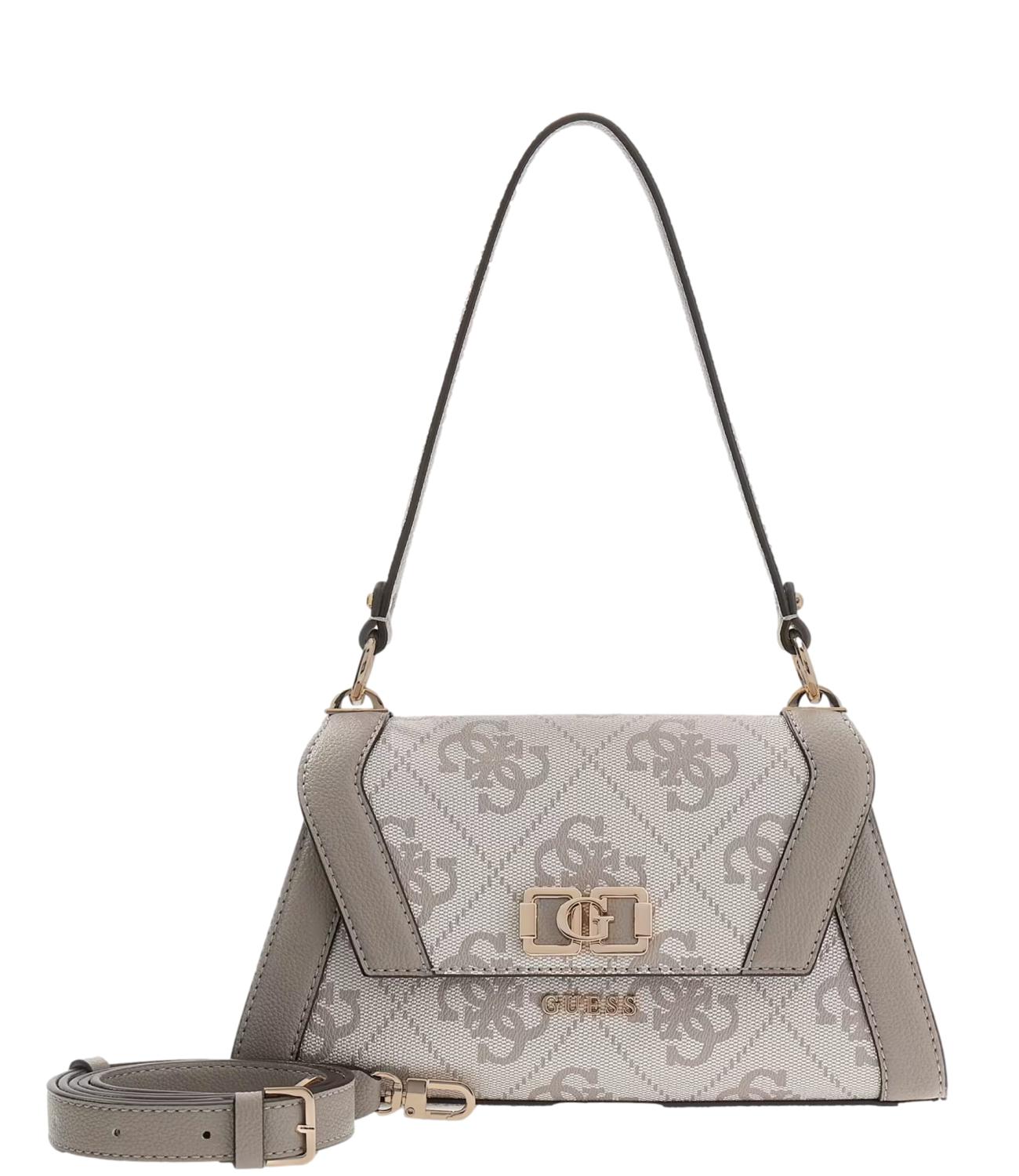 Guess Borsa Dark Taupe Logo da Donna