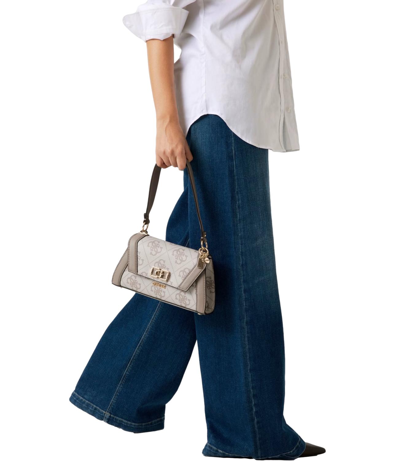 Guess Borsa Dark Taupe Logo da Donna