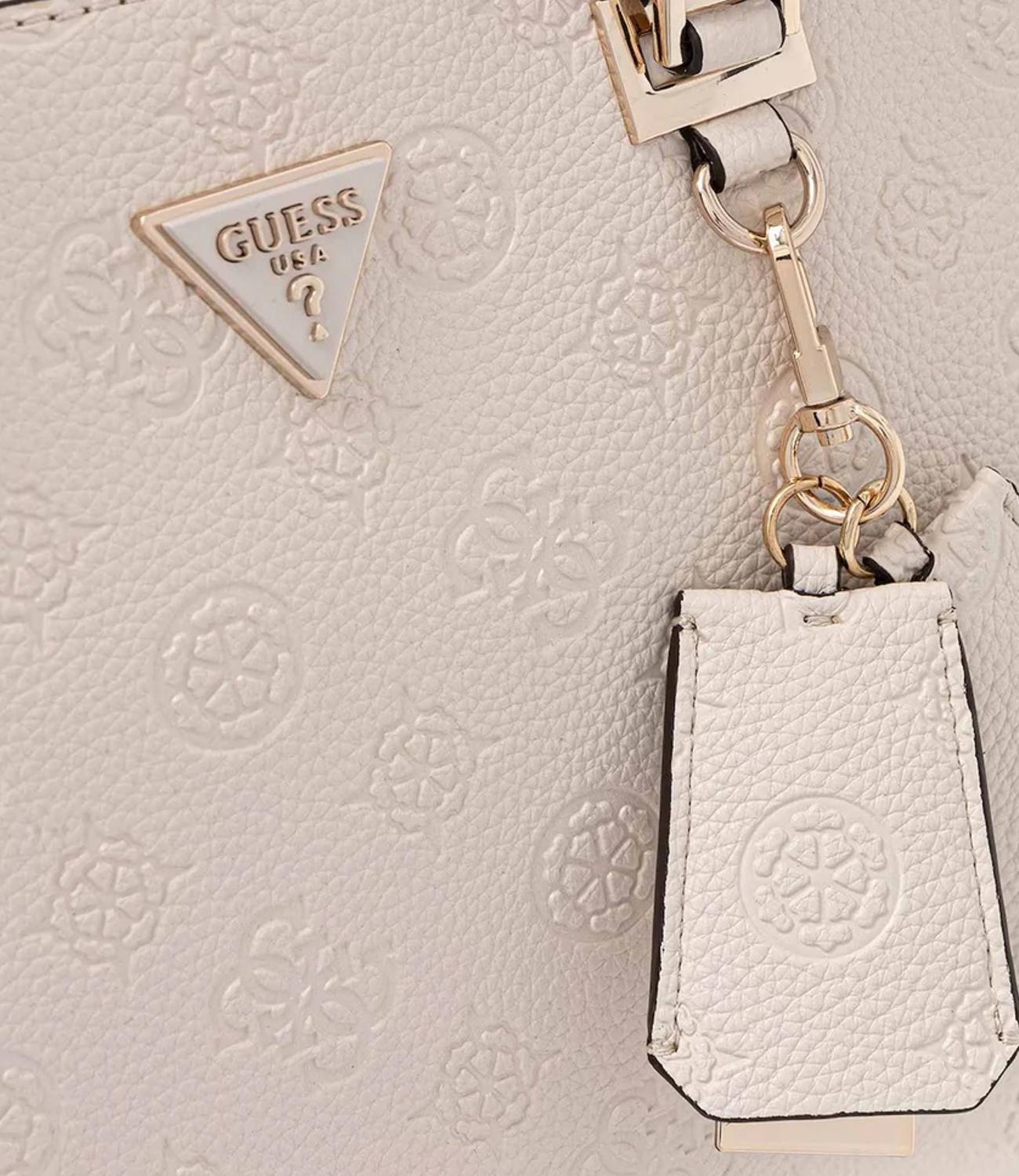 Guess Borsa Cresidia Off White Logo Donna