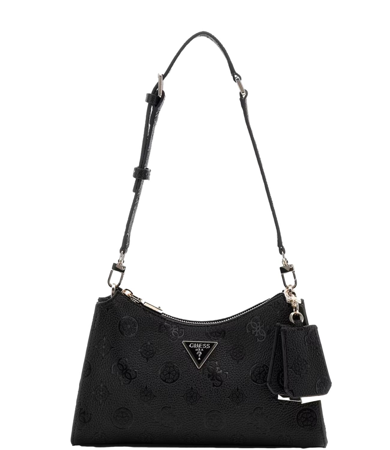 Guess Borsa a spalla Cresidia Black Logo Donna