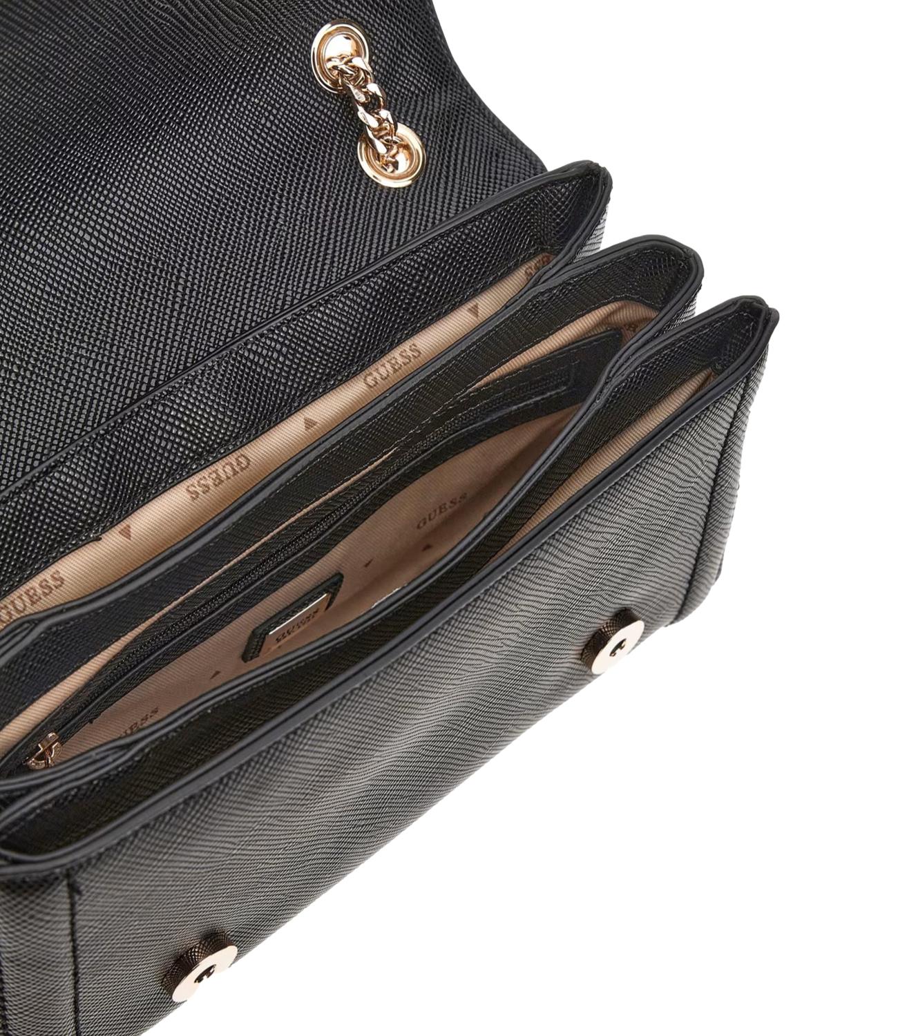 Guess Borsa Mini Tracolla Noelle Nero Donna
