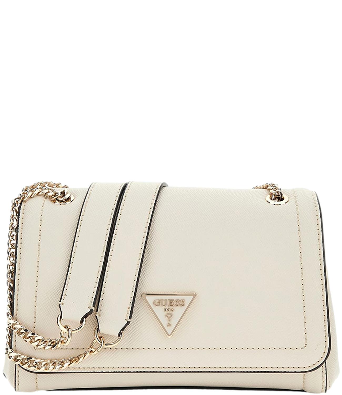 Guess Borsa Mini Tracolla Noelle Bianco Donna
