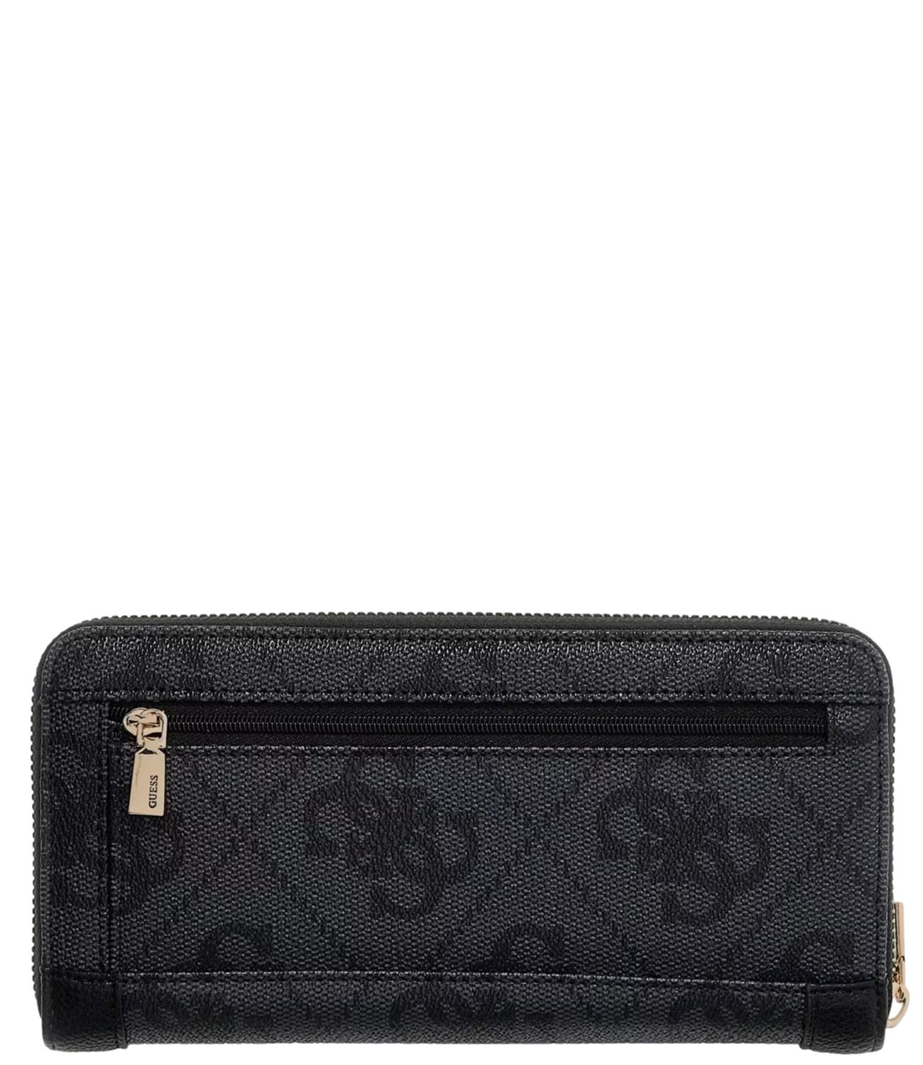 Guess Portafoglio Maxi Nero Logo Donna