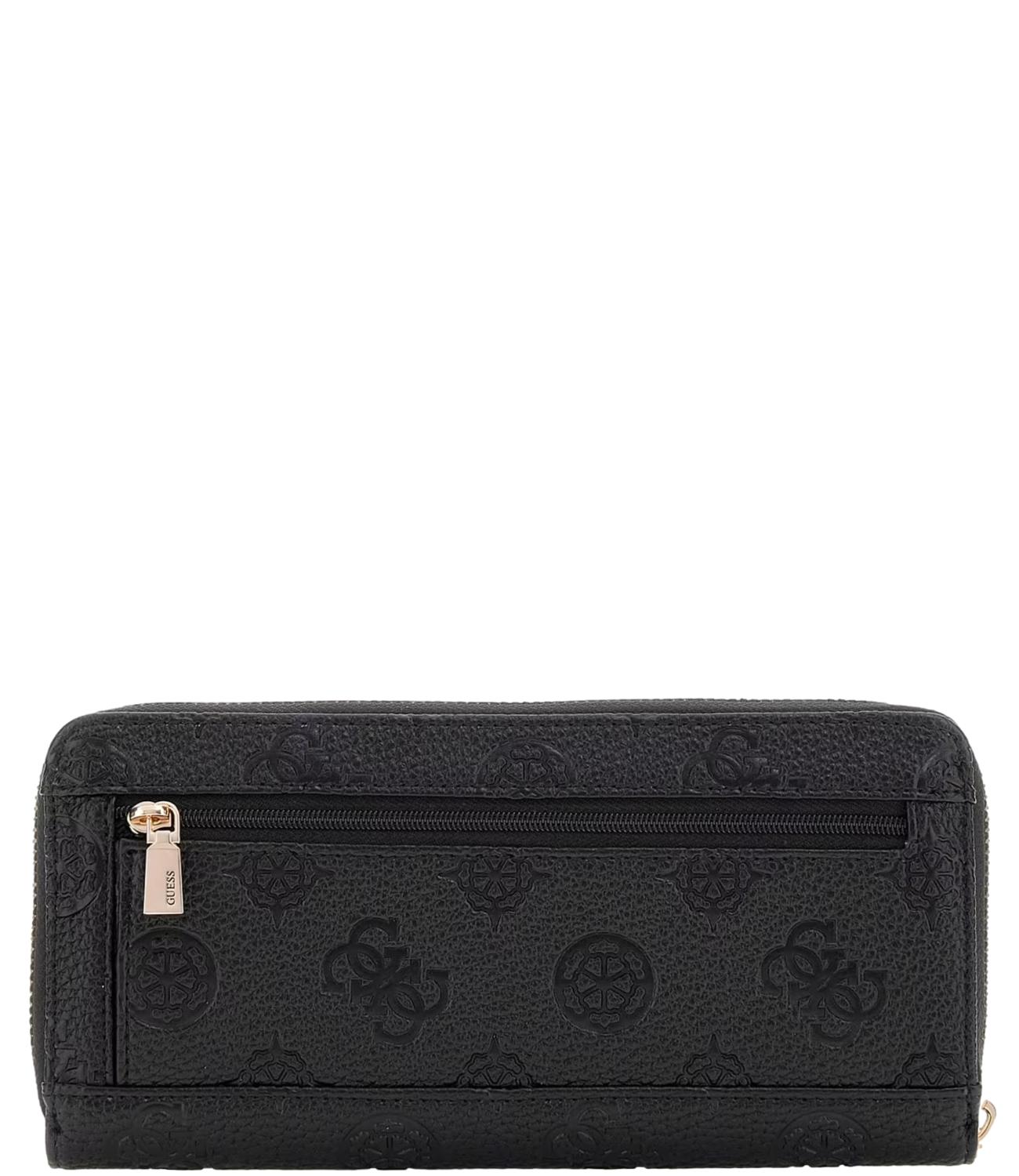 Guess Portafoglio Maxi Cresidia Black Logo Donna