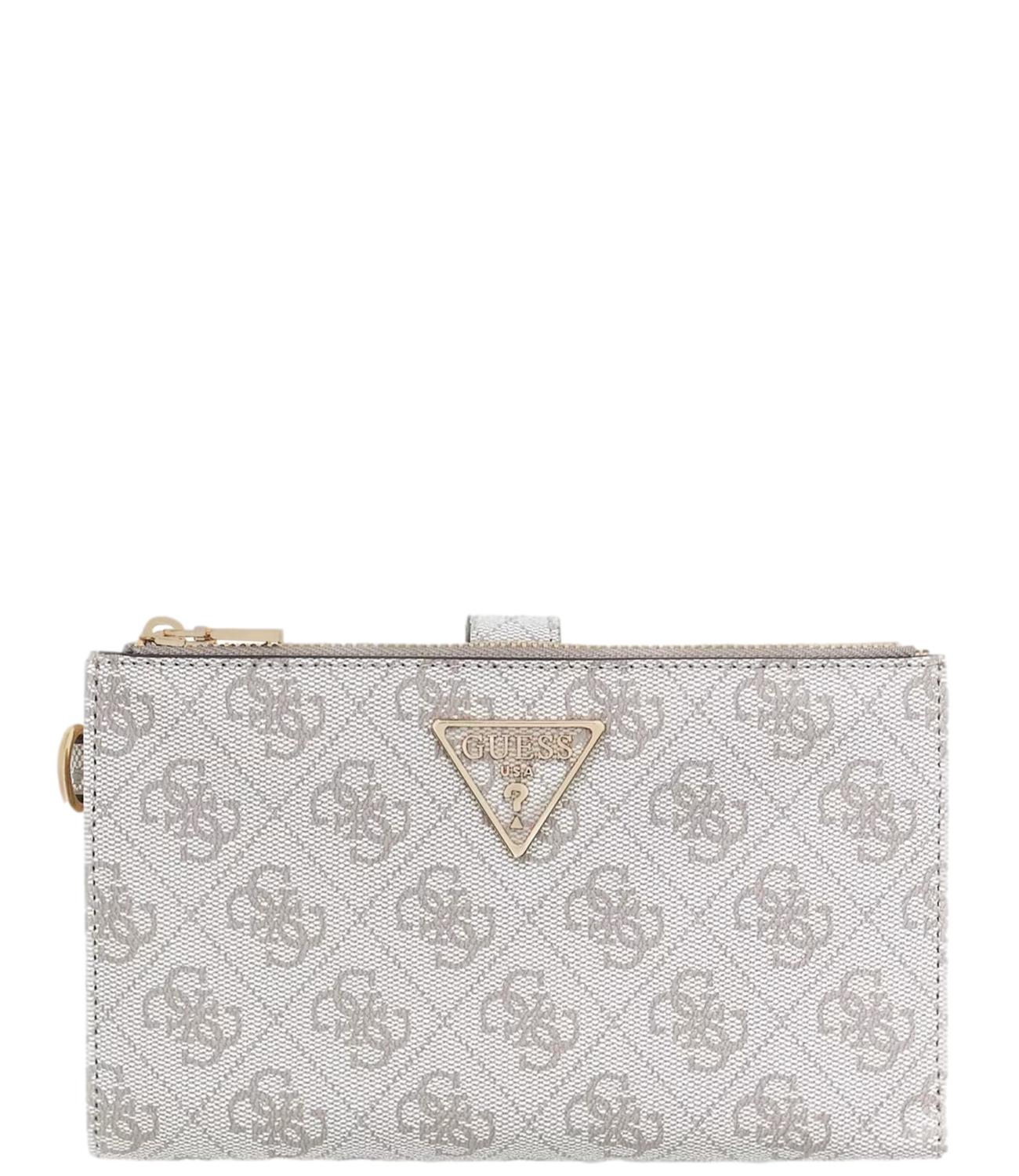Guess Portafoglio Dark Taupe Logo Donna