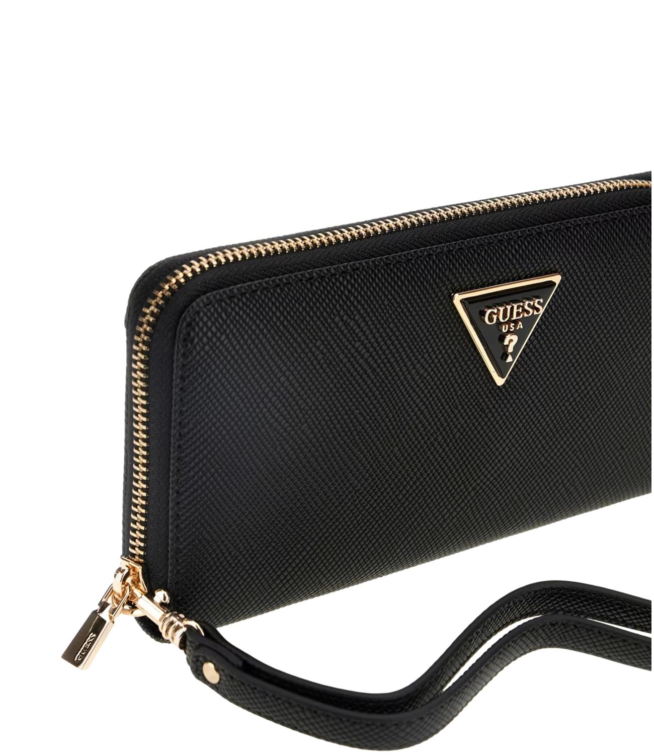 Guess portafoglio Laurel grande nero donna