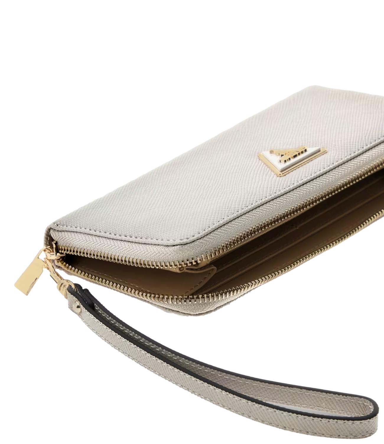 Guess portafohglio Laurel grande beige donna