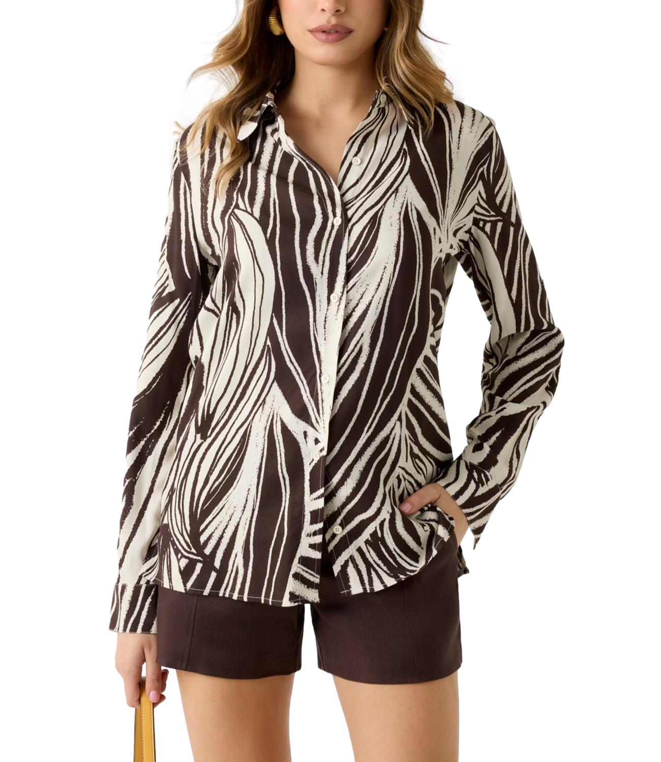 Guess Maglia Marrone Multi Donna
