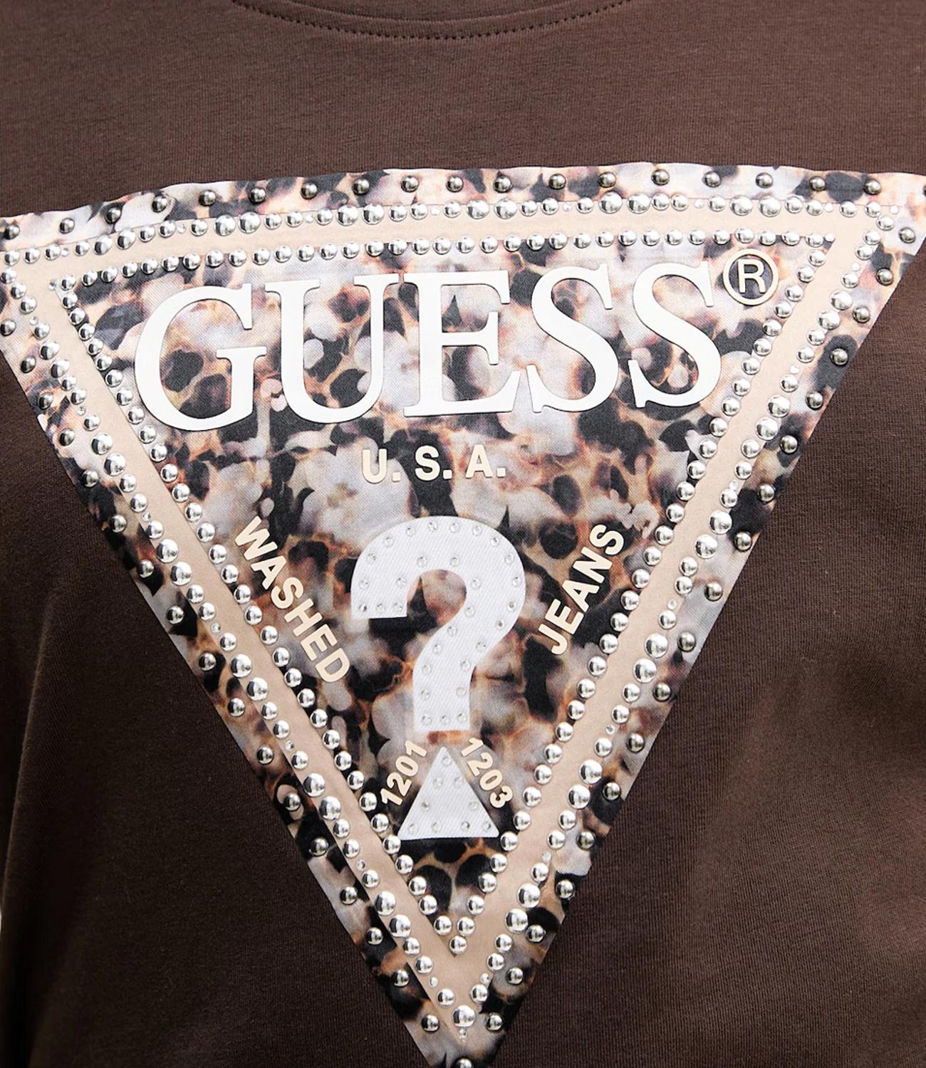 Guess T-shirt Dark Coffee Donna