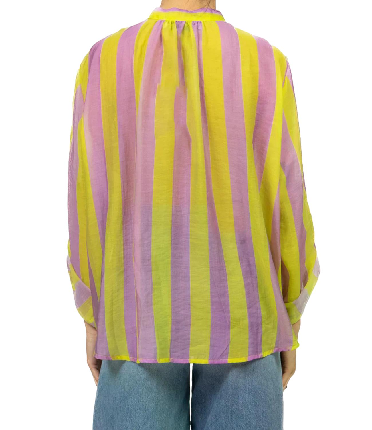Have One Camicia Riga Lilla/lime da Donna