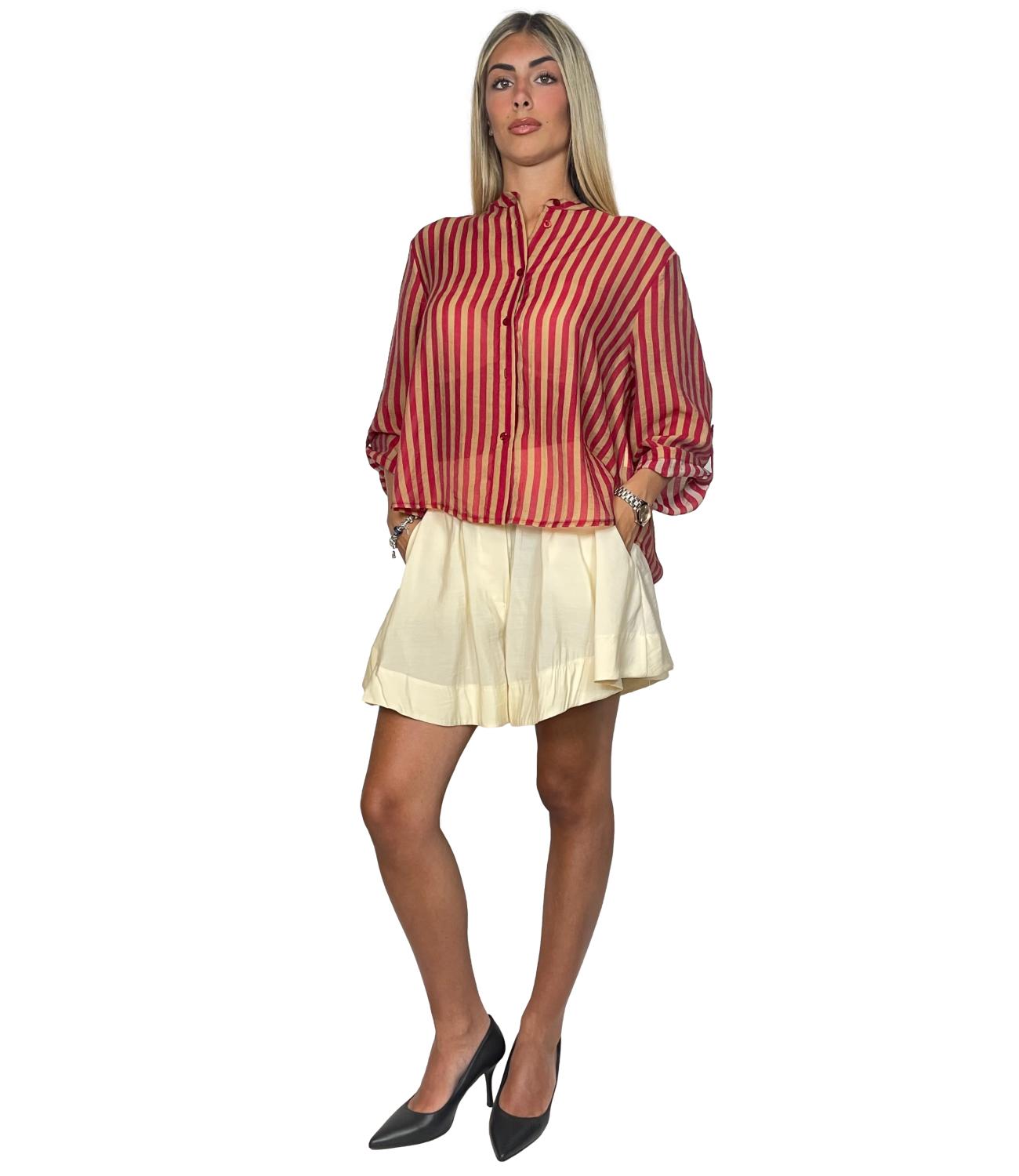 Have One Camicia Riga India/sabbia da Donna