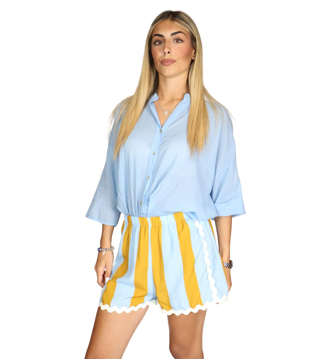 Have One Short Tabbaco/celeste da Donna