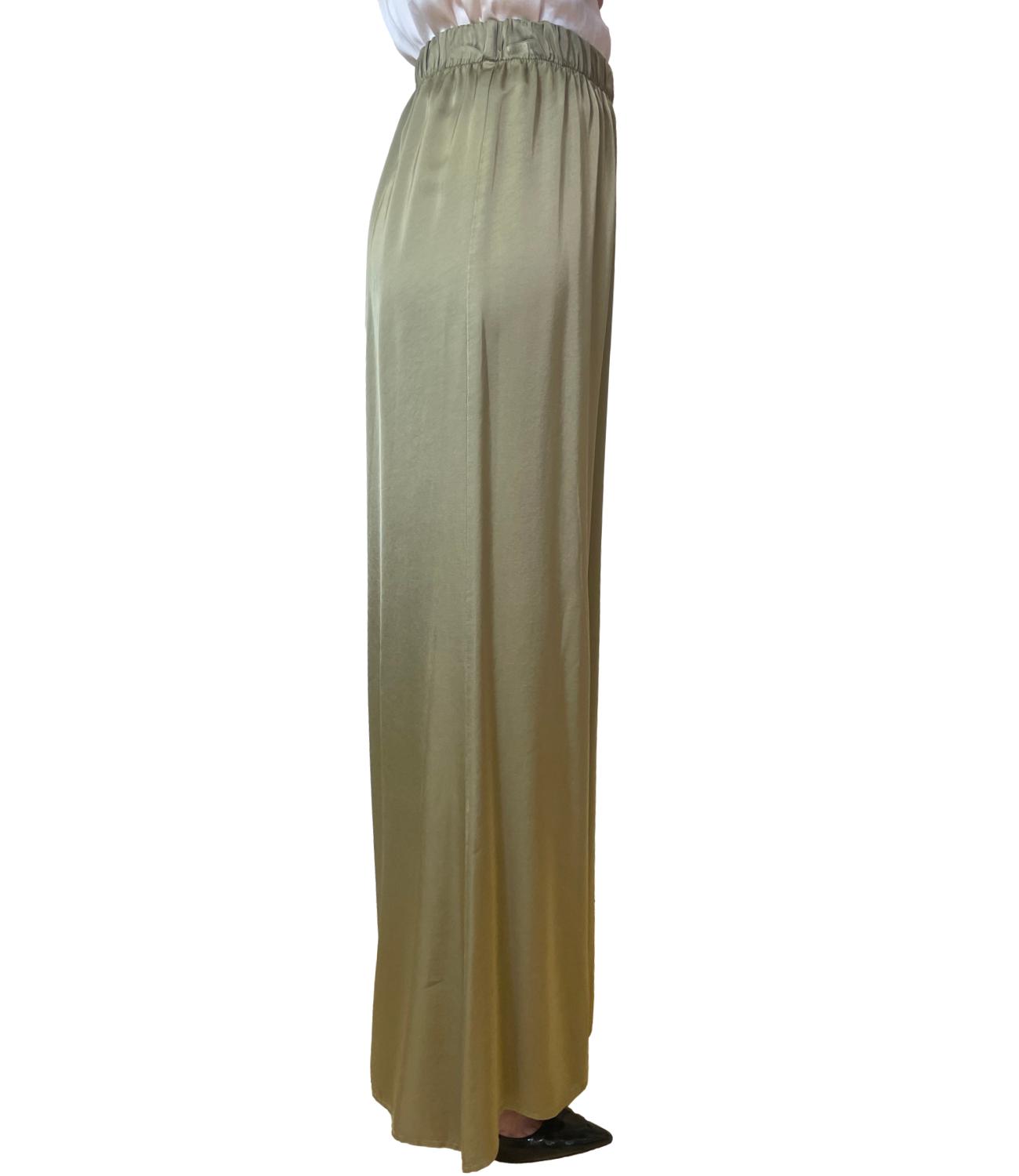 Have One Pantalone Palazzo Verde Muschio Donna