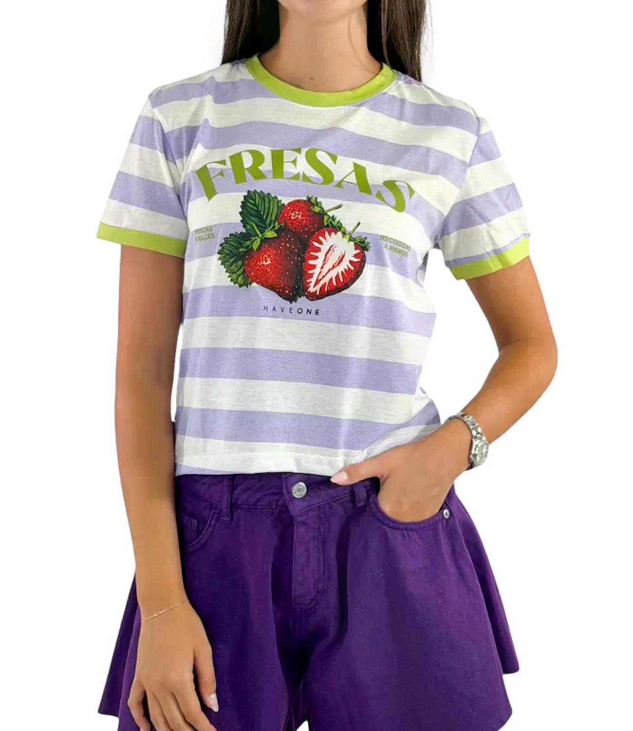 Have One T-Shirt Latte/lilla da Donna