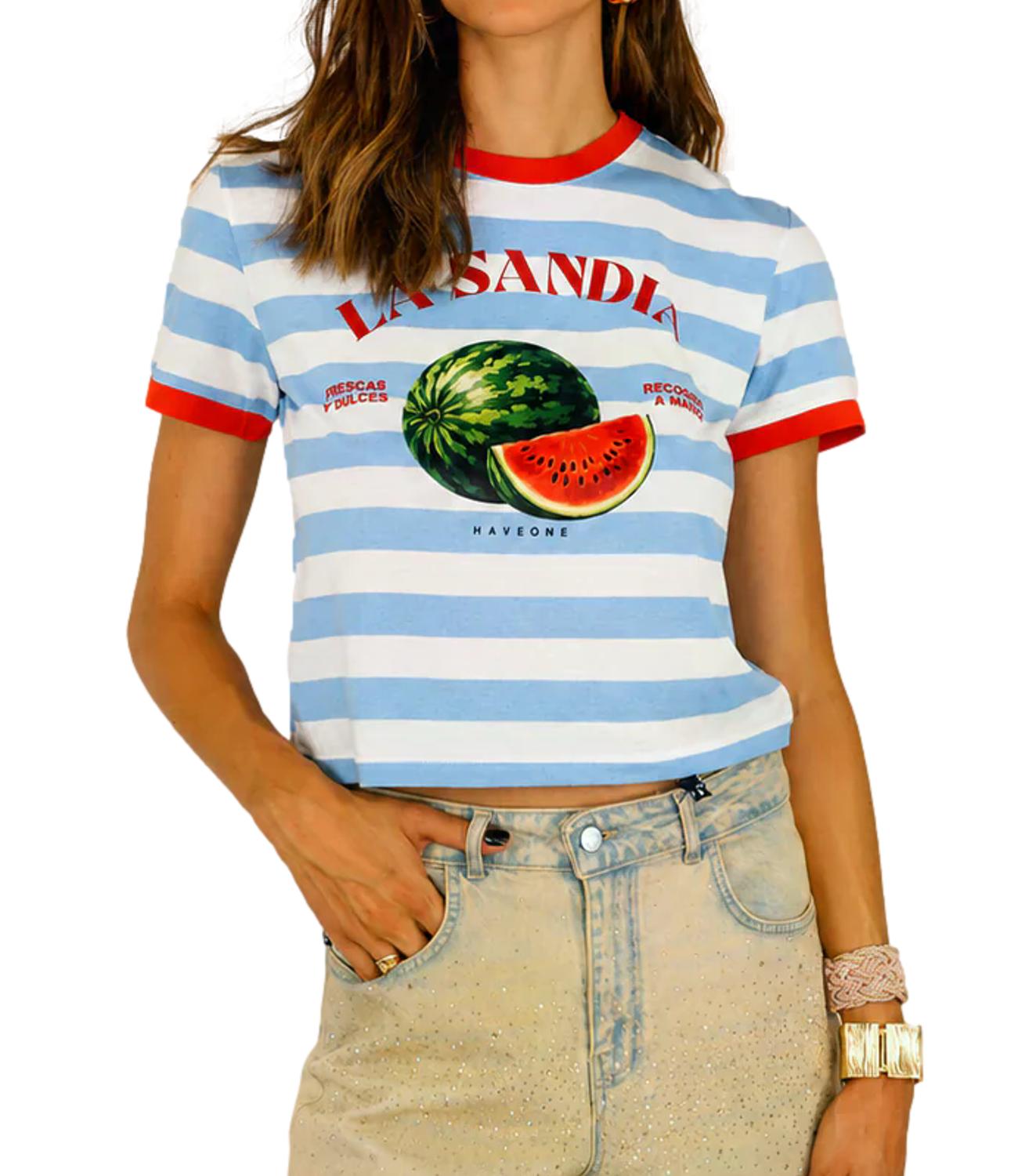 Have One T-Shirt Latte/cielo da Donna