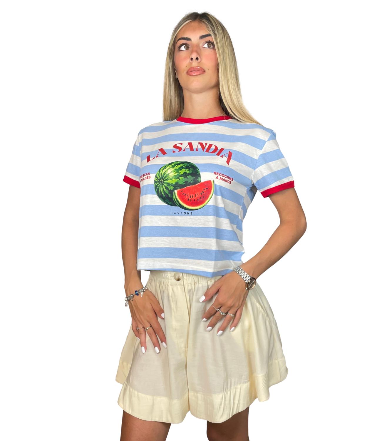 Have One T-Shirt Latte/cielo da Donna