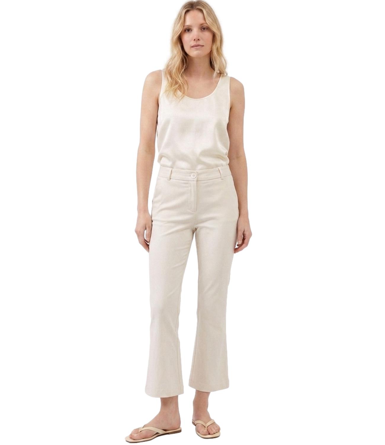 Imperial Pantalone Bianco Lana da Donna