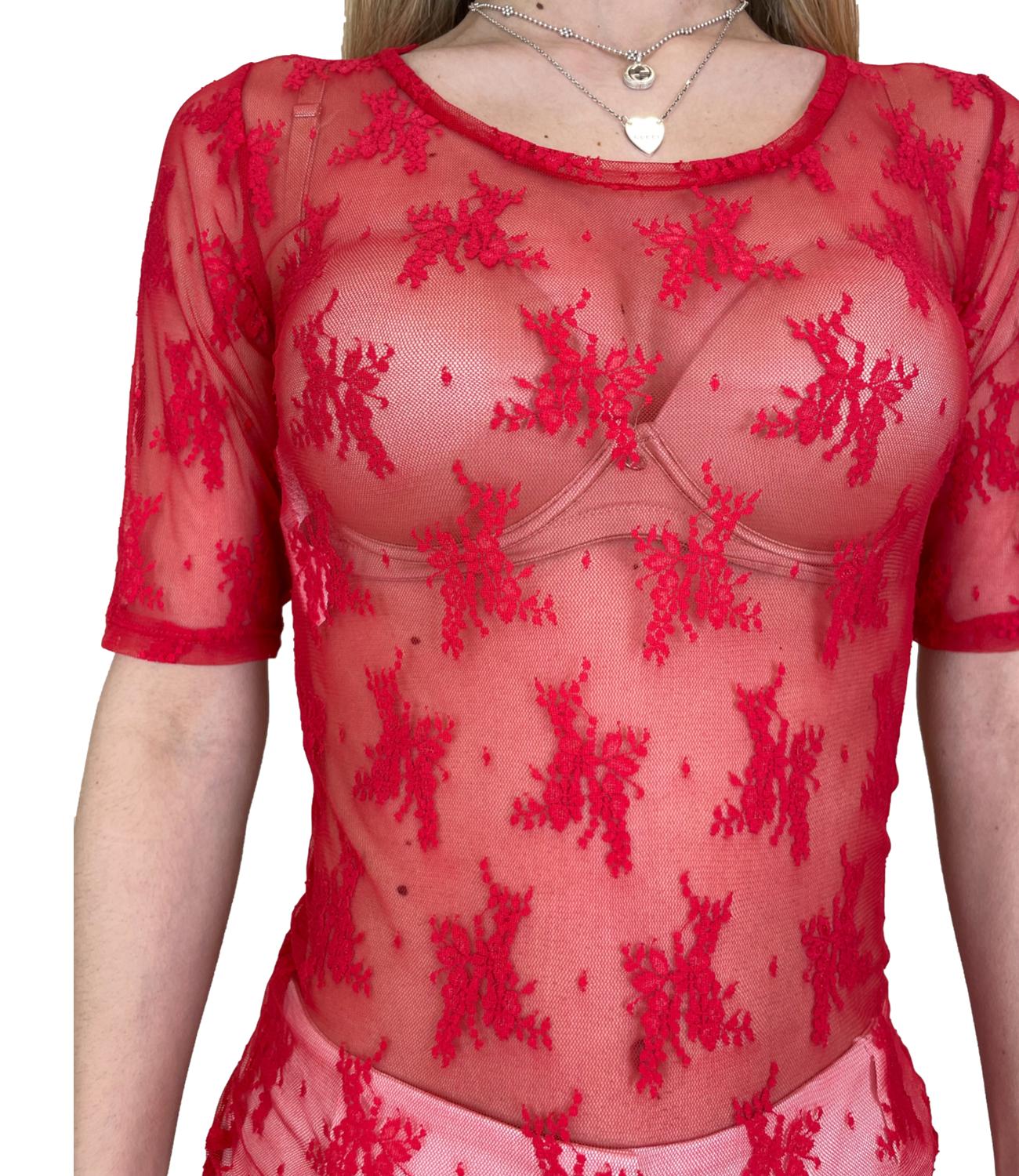 Imperial T-Shirt Rosso da Donna