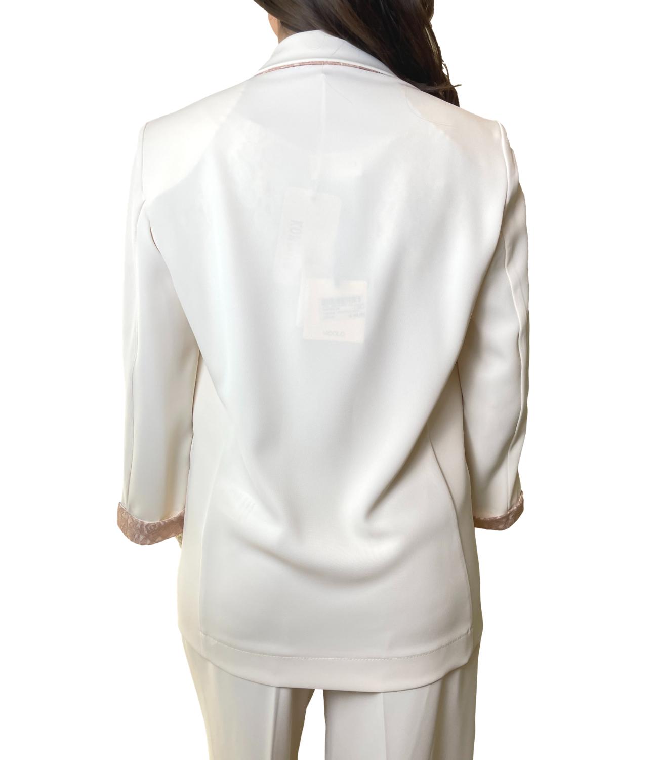 Kontatto Giacca Pizzo Burro Donna