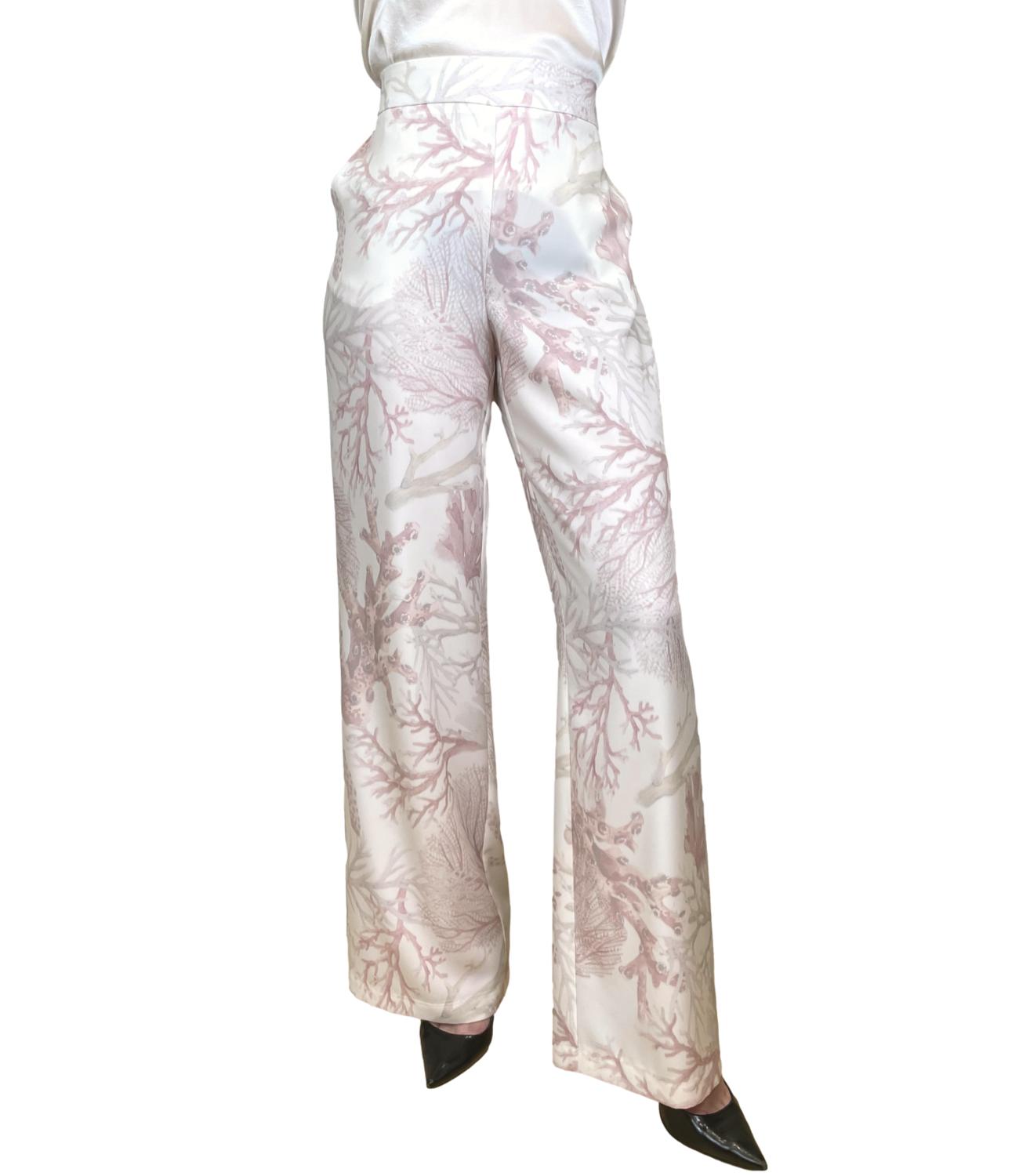 Kontatto Pantalone Coralli Fantasia Donna