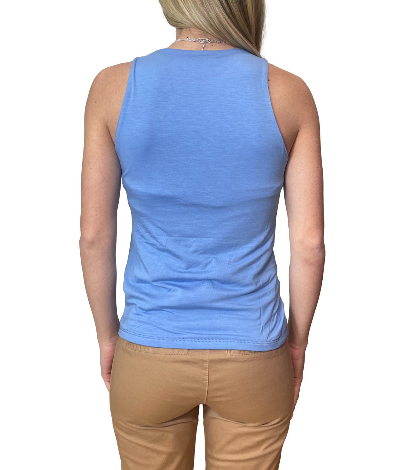 Kontatto Canotta Americana Denim Donna