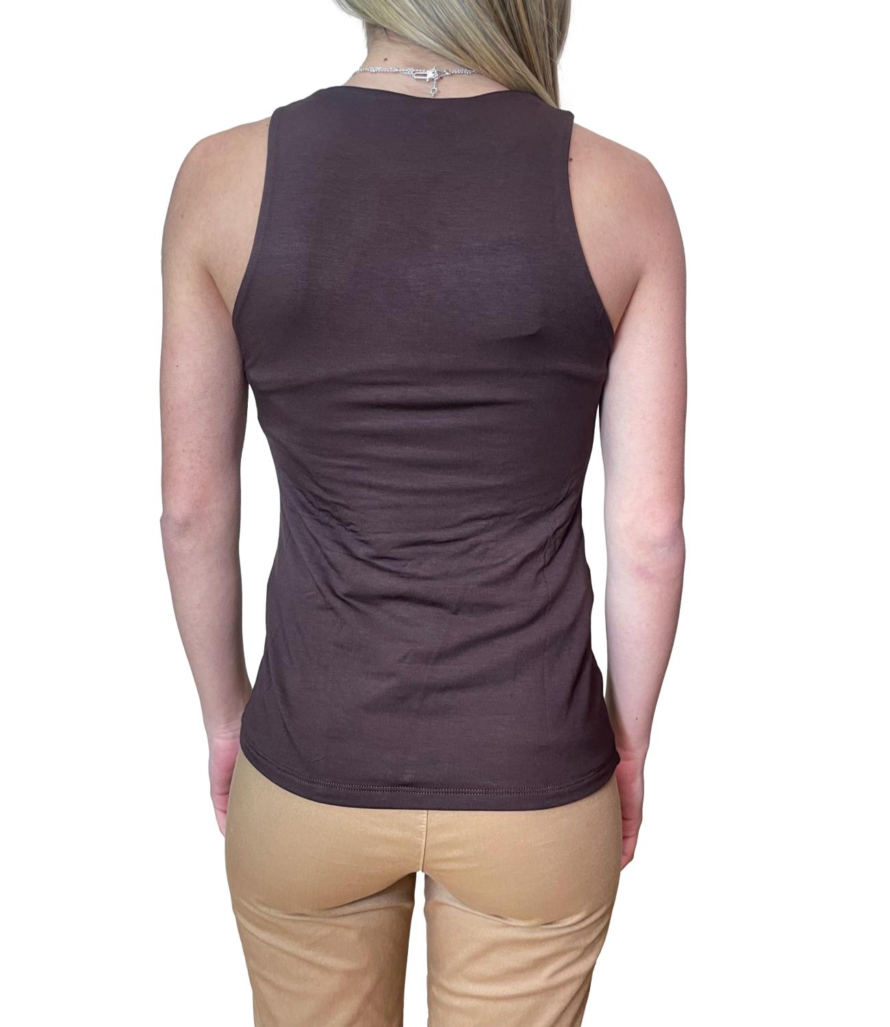 Kontatto Canotta Americana Cioccolato Donna