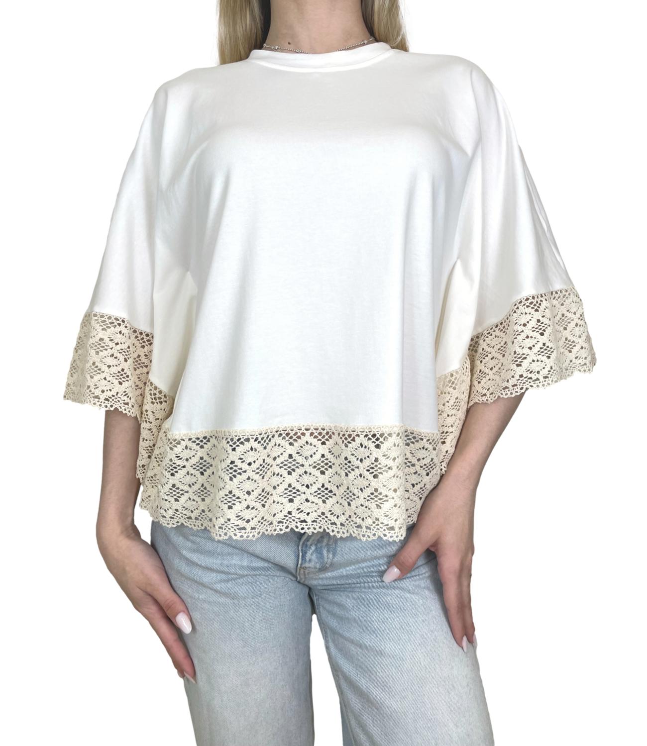 Kontatto T-Shirt Panna da Donna