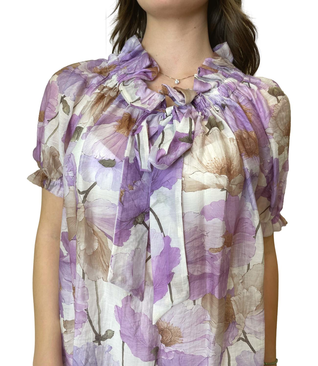 Kontatto Blusa Papavero Donna