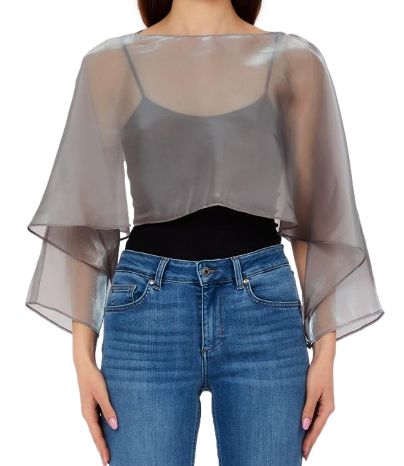 Liu Jo Poncho Acciaio Donna
