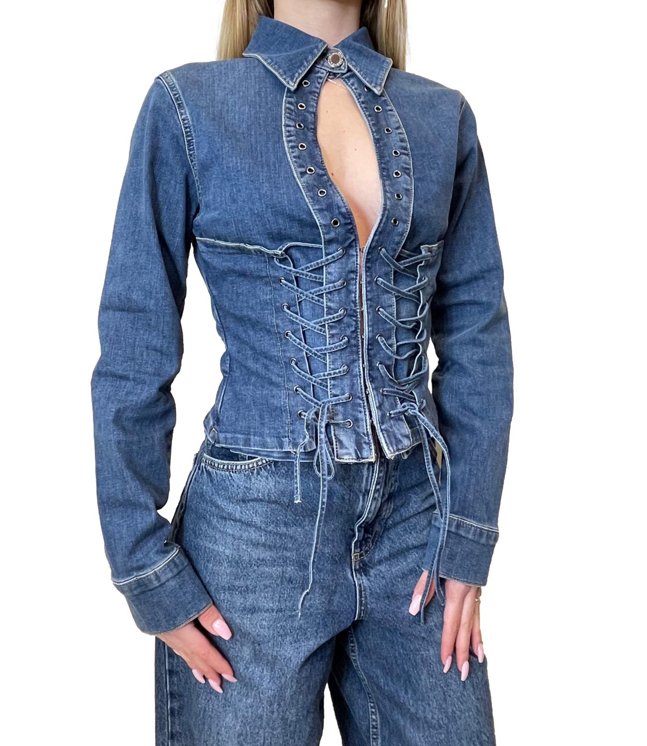 Liu Jo Blusa Denim Blu Donna