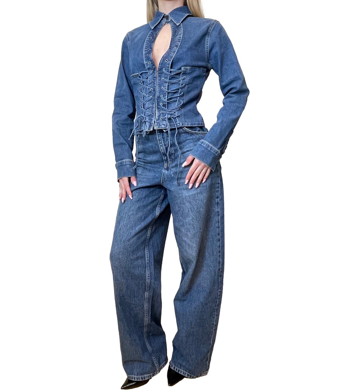 Liu Jo Blusa Denim Blu Donna