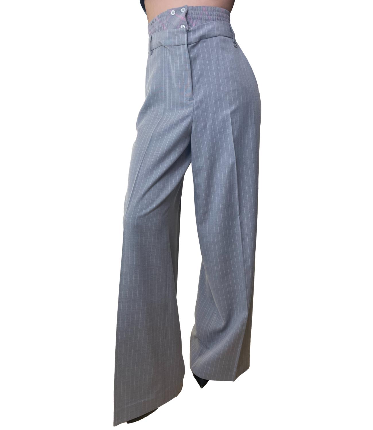 Liu Jo Pantalone Pesca/Grigio Gessato Donna