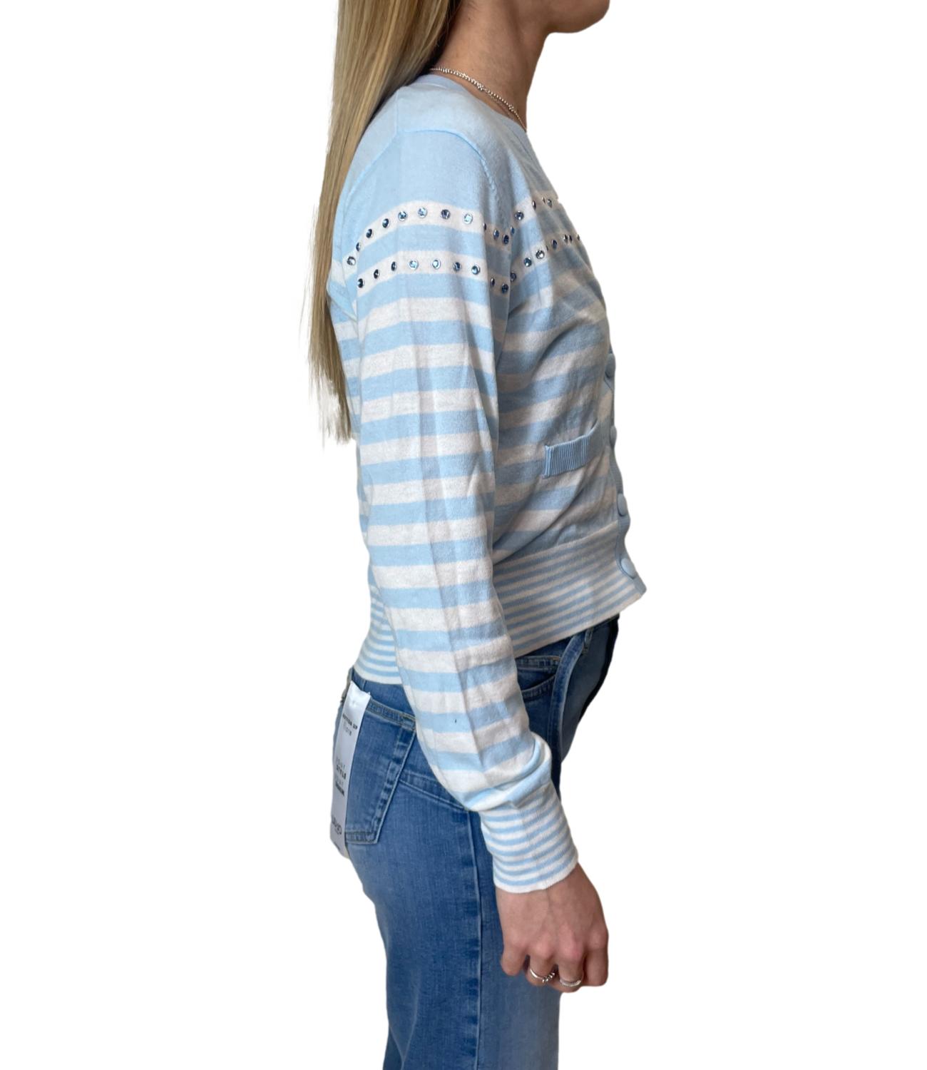 Liu jo Maglia Blue Bell/bco Lana da Donna