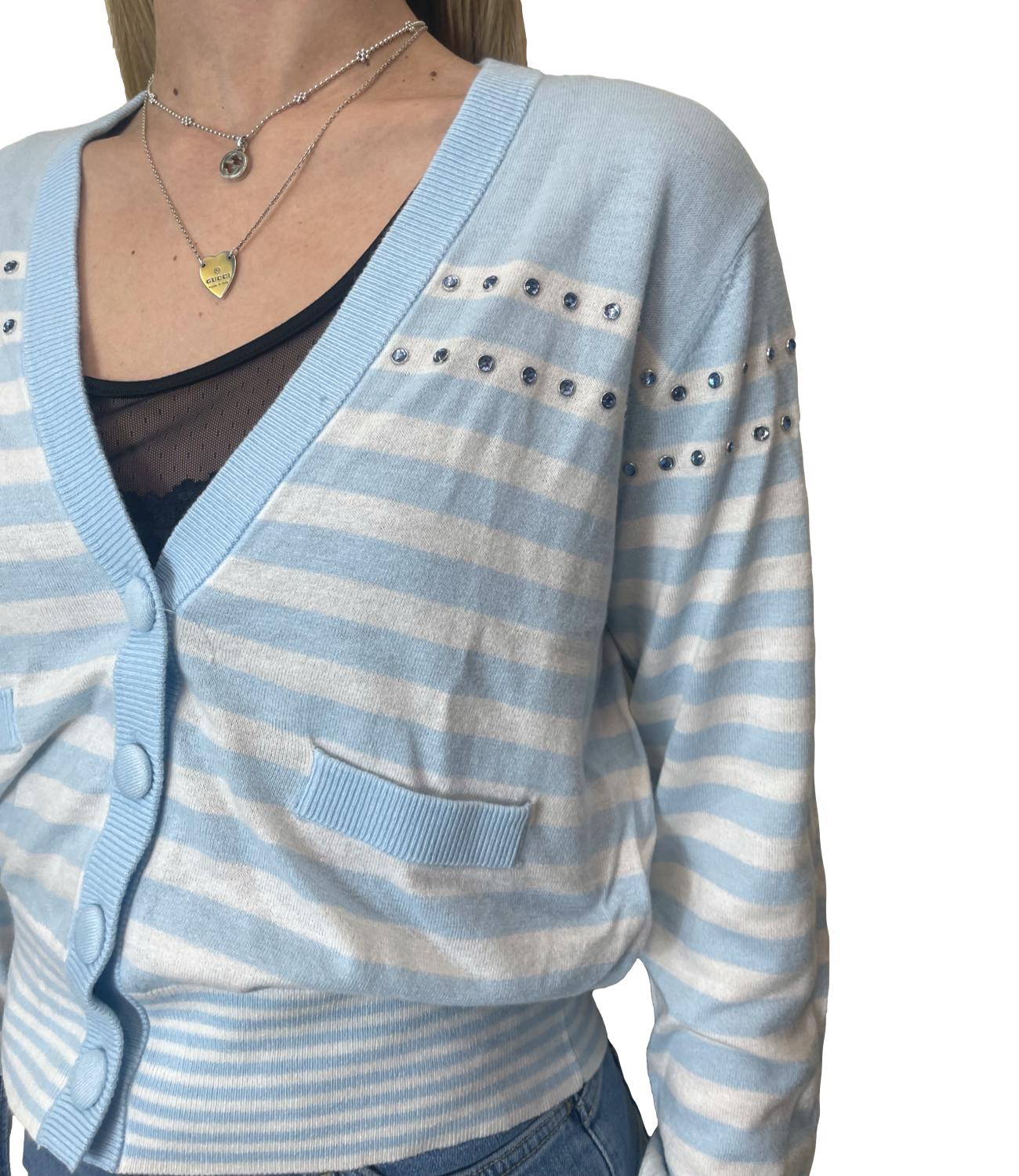 Liu jo Maglia Blue Bell/bco Lana da Donna