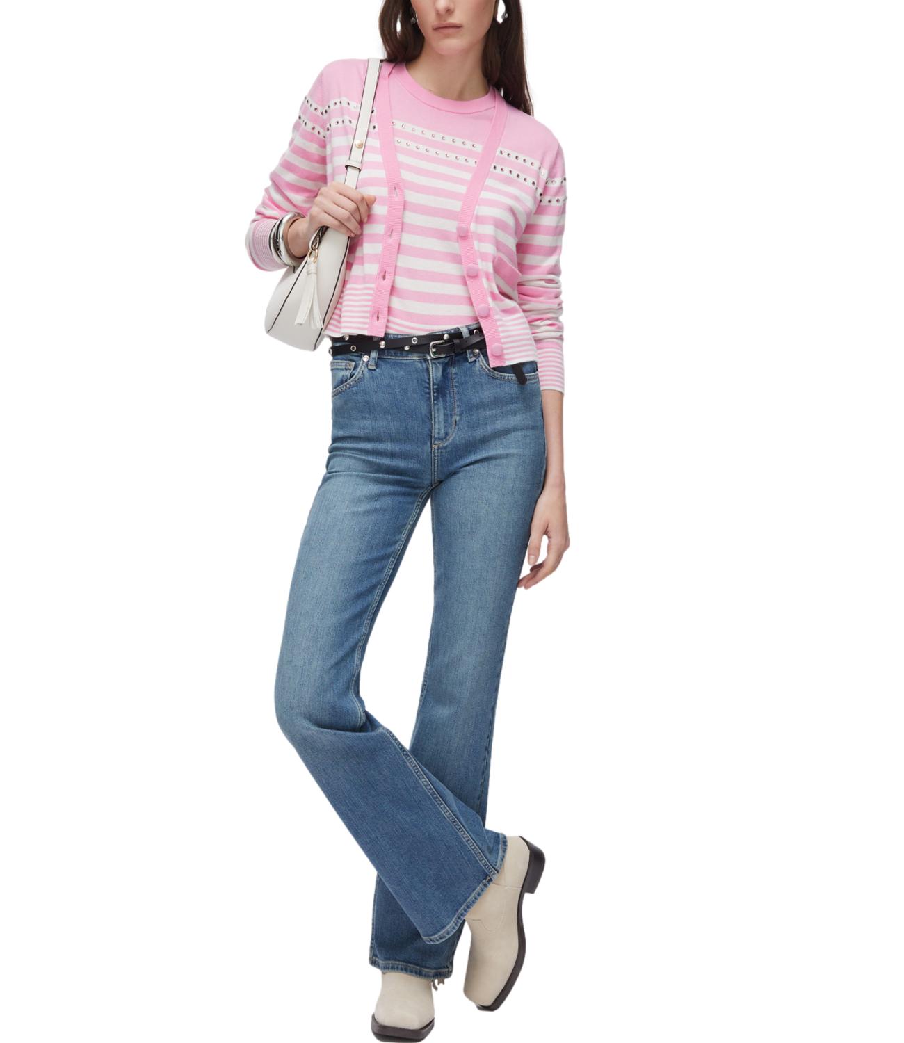 Liu jo Maglia Pink/white da Donna