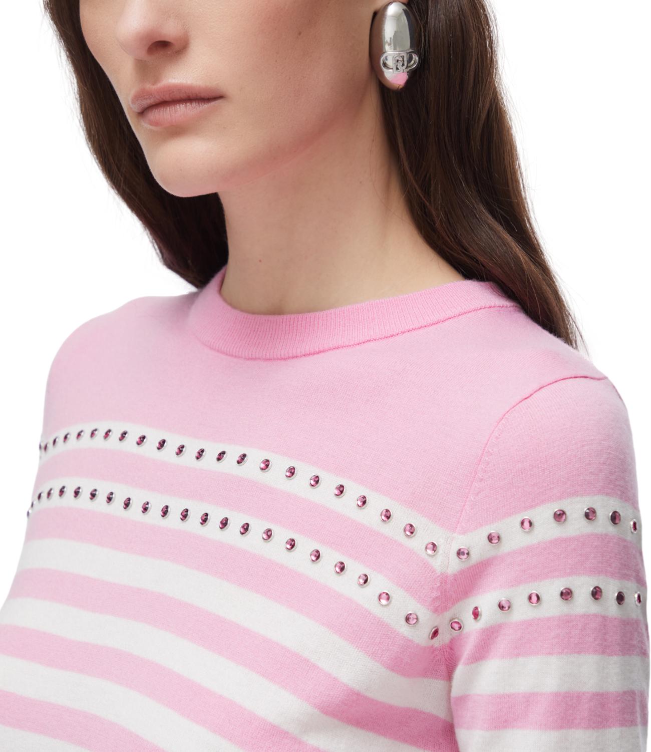 Liu jo Maglia Pink/white da Donna